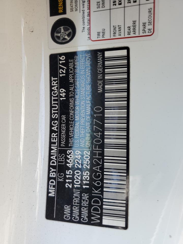 WDDJK6GA2HF047710 2017 Mercedes-Benz Sl 450