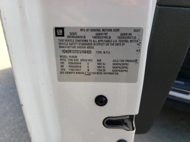2007 GMC Acadia Sle VIN: 1GKER13707J166439 Lot: 52798064