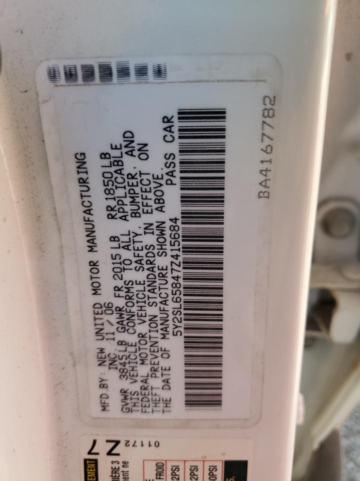 5Y2SL65847Z415684 2007 Pontiac Vibe