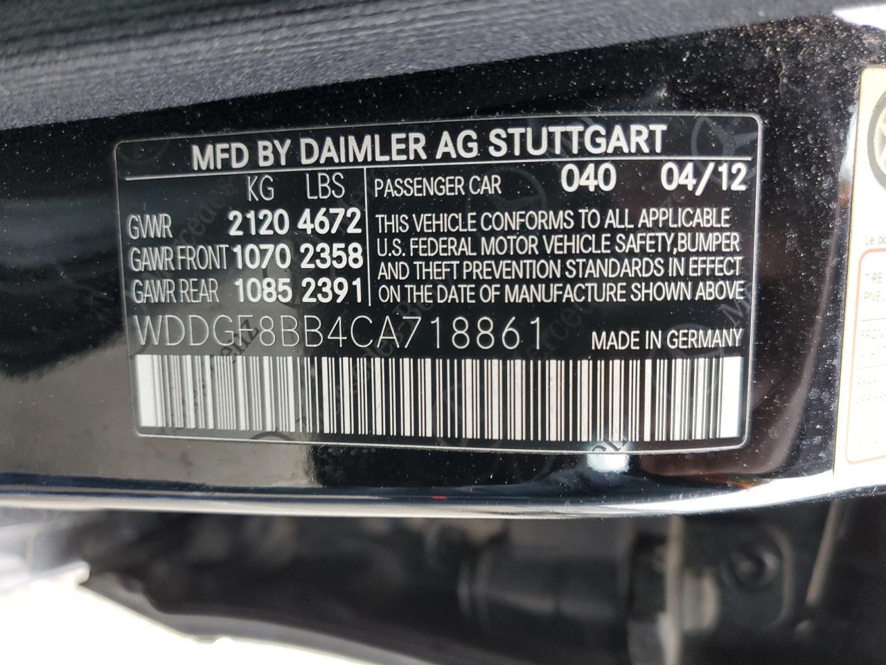 WDDGF8BB4CA718861 2012 Mercedes-Benz C 300 4Matic