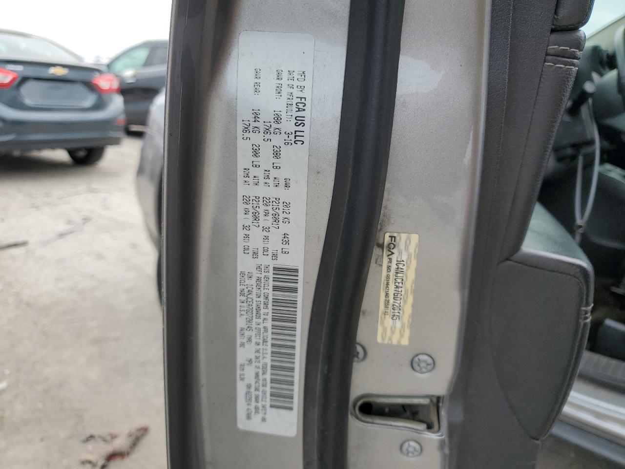 1C4NJCEA7GD720145 2016 Jeep Compass Latitude