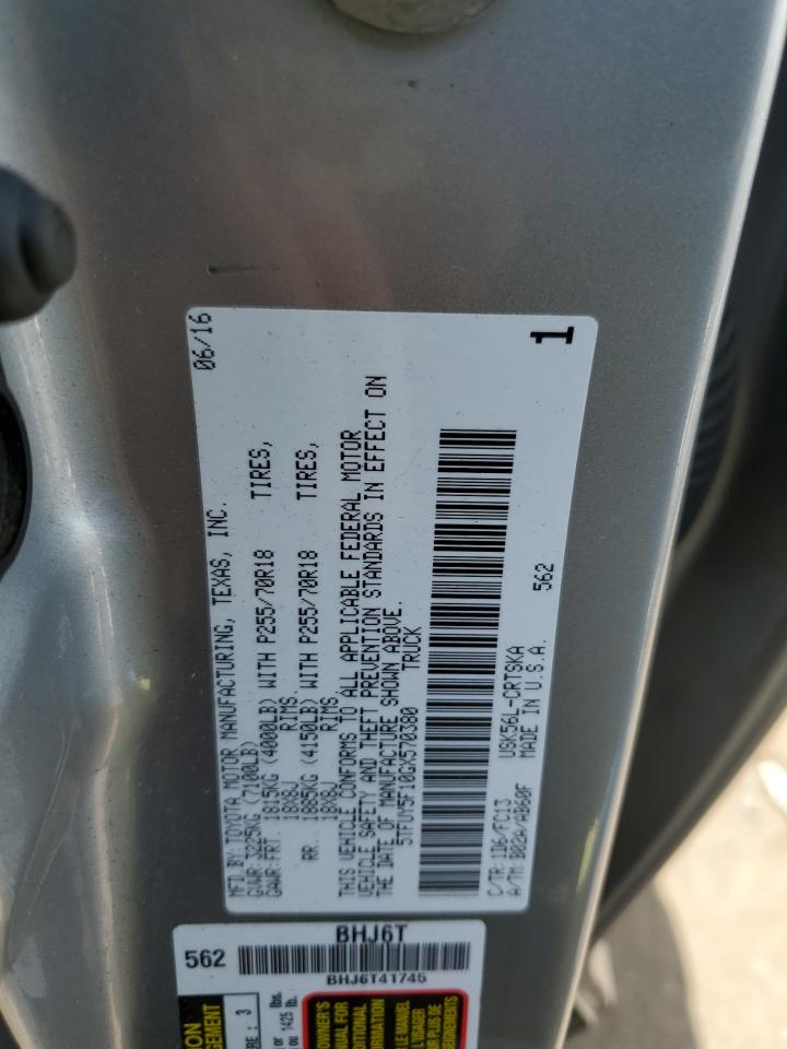 5TFUY5F10GX570380 2016 Toyota Tundra Double Cab Sr/Sr5