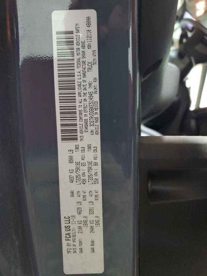 3C6TRVDG6KE514945 2019 Ram Promaster 2500 2500 High