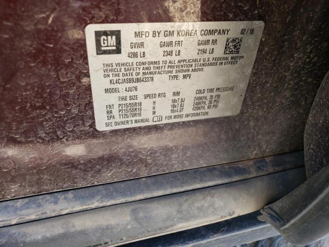 2018 Buick Encore Preferred VIN: KL4CJASB9JB643378 Lot: 56353904