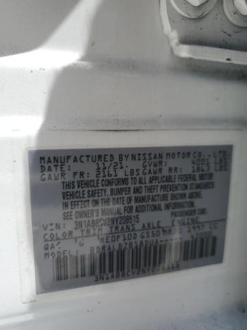 2022 Nissan Sentra Sv VIN: 3N1AB8CV2NY208515 Lot: 57114084