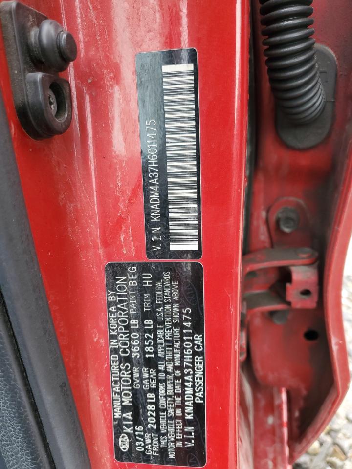 KNADM4A37H6011475 2017 Kia Rio Lx