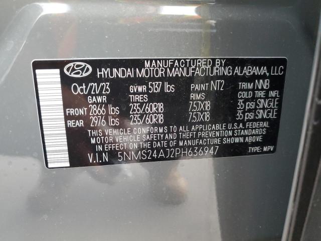 2023 Hyundai Santa Fe Sel VIN: 5NMS24AJ2PH636947 Lot: 53118604