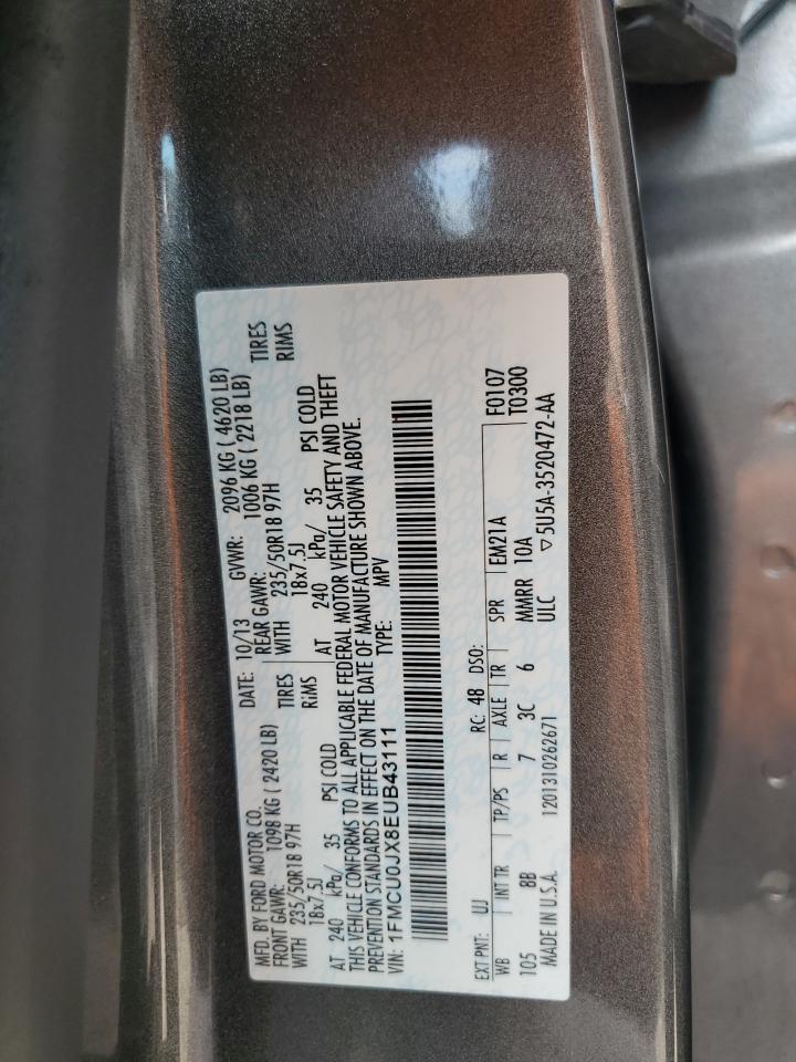 1FMCU0JX8EUB43111 2014 Ford Escape Titanium