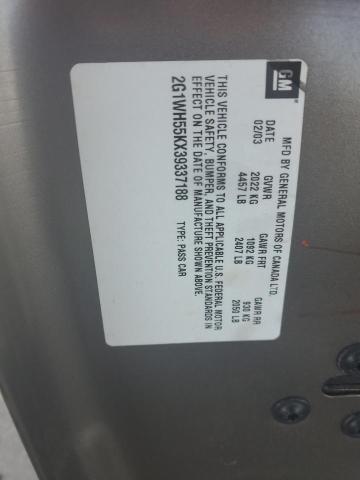 2003 Chevrolet Impala Ls VIN: 2G1WH55KX39337188 Lot: 56492224