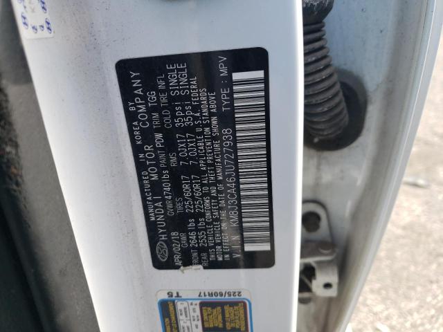 2018 Hyundai Tucson Sel VIN: KM8J3CA46JU727938 Lot: 54207444