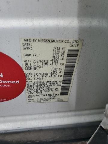 2018 Nissan Murano S VIN: 5N1AZ2MG7JN180493 Lot: 53405014