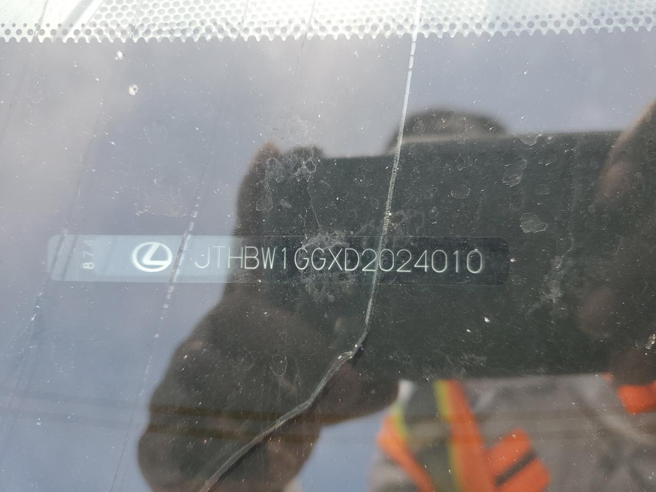 JTHBW1GGXD2024010 2013 Lexus Es 300H