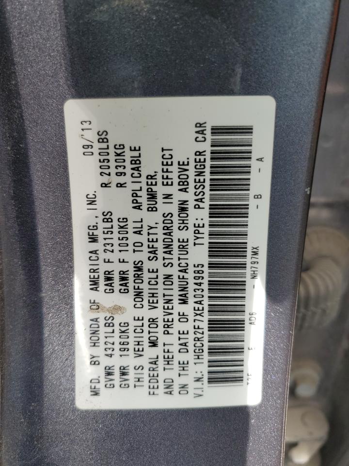 2014 Honda Accord Ex vin: 1HGCR2F7XEA034985