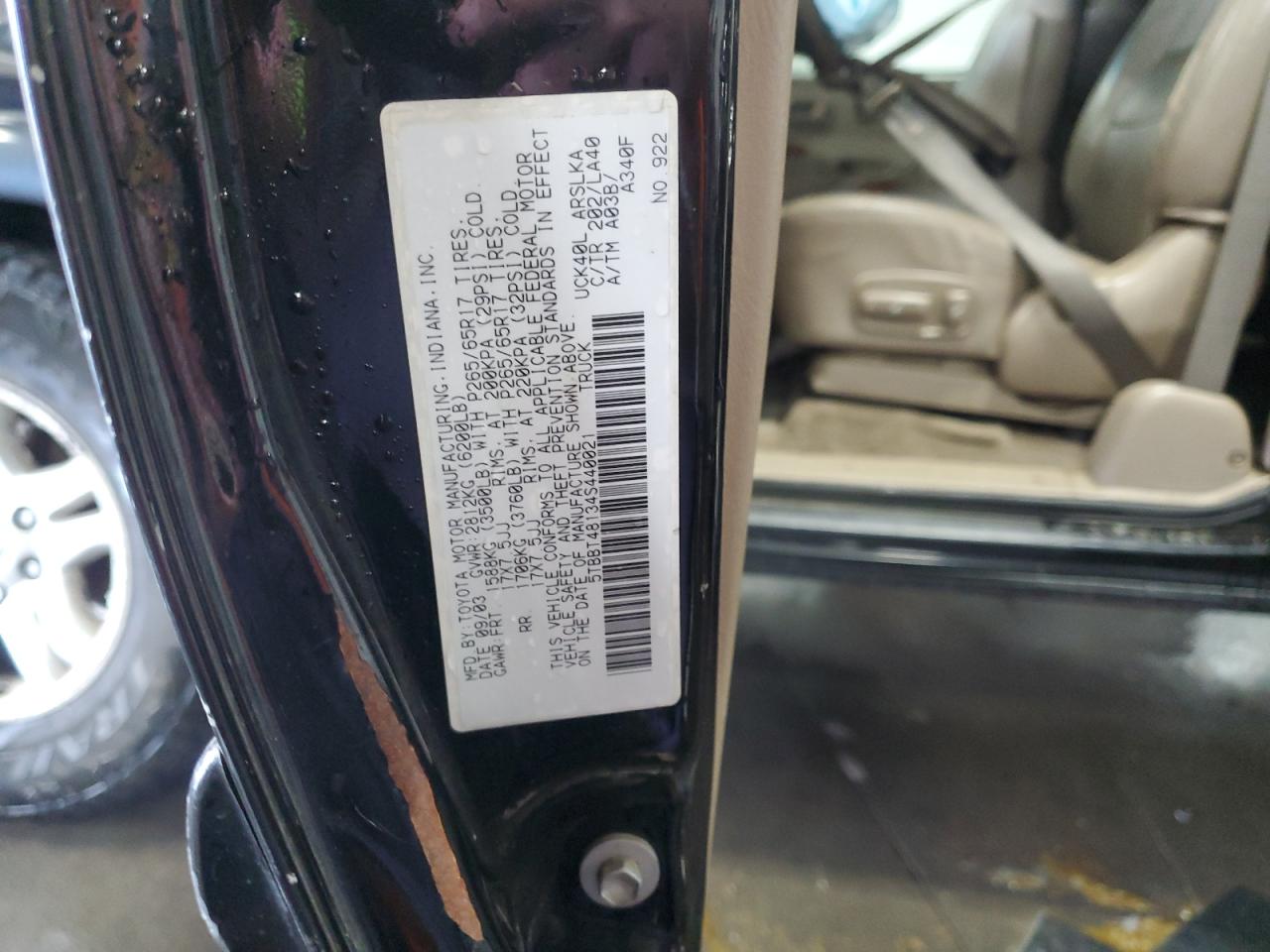 5TBBT48134S440021 2004 Toyota Tundra Access Cab Limited