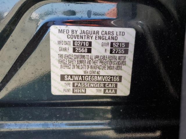 2011 Jaguar Xj Supercharged VIN: SAJWA1GE6BMV02166 Lot: 55225024