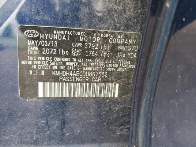 2013 Hyundai Elantra Gls VIN: KMHDH4AE0DU867582 Lot: 53506604