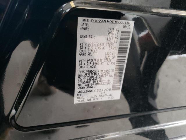 2020 Infiniti Qx60 Luxe VIN: 5N1DL0MN8LC521206 Lot: 55338264