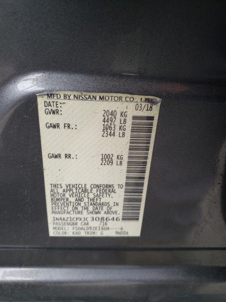 1N4AZ1CPXJC308646 2018 Nissan Leaf S