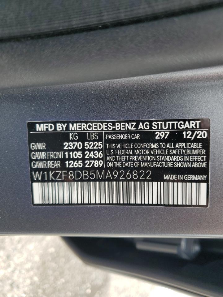 W1KZF8DB5MA926822 2021 Mercedes-Benz E 350