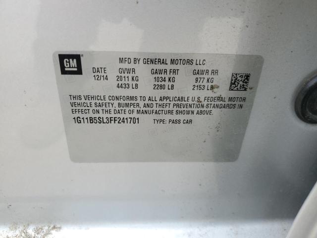 2015 Chevrolet Malibu Ls VIN: 1G11B5SL3FF241701 Lot: 54192794