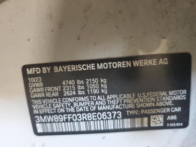 2024 BMW 330Xi VIN: 3MW89FF03R8E06373 Lot: 54550834