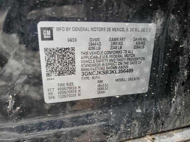 2019 CHEVROLET TRAX LS - 3GNCJKSB3KL356489