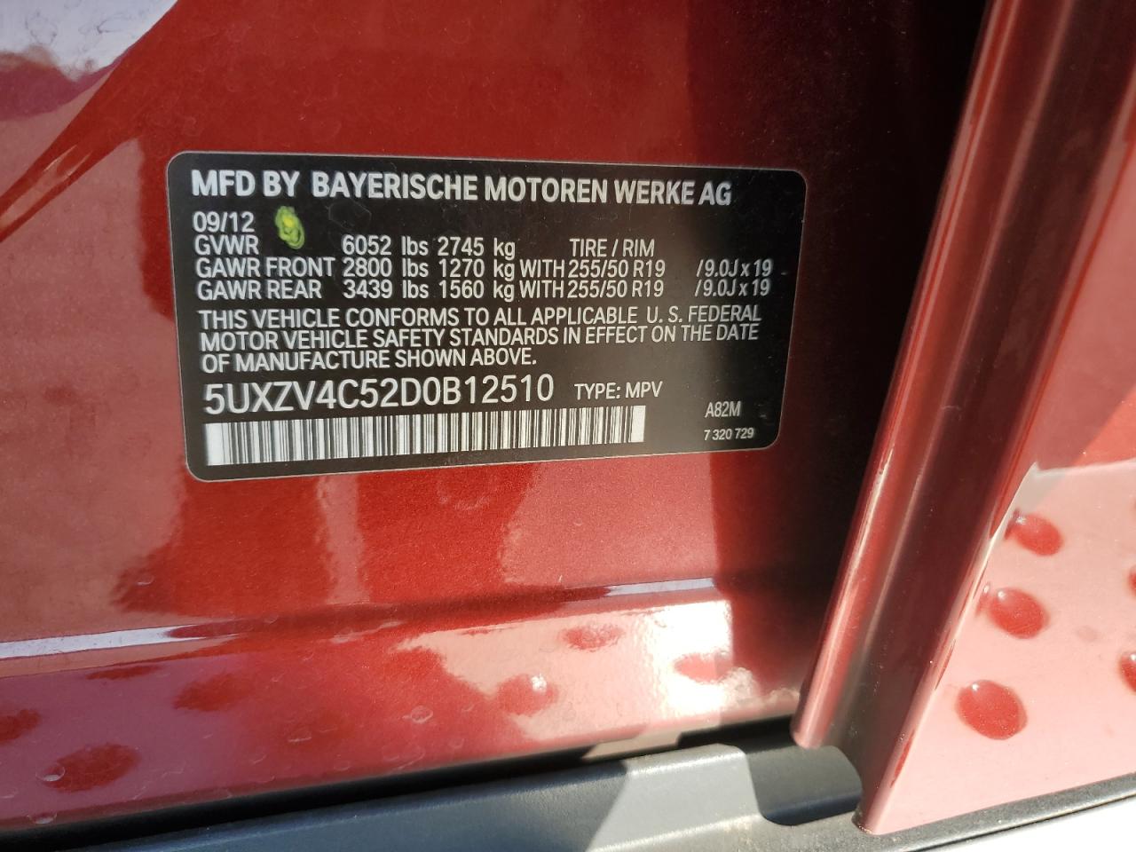 5UXZV4C52D0B12510 2013 BMW X5 xDrive35I