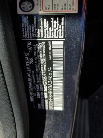 2011 Mercedes-Benz E 350 4Matic VIN: WDDHF8HB9BA348694 Lot: 57300404