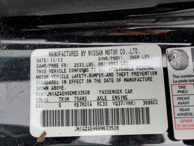 2014 Nissan 370Z Base VIN: JN1AZ4EH6EM633508 Lot: 53953144