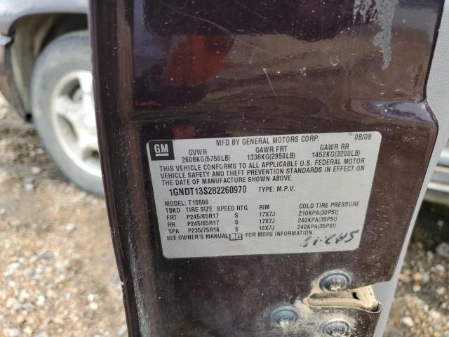 2008 Chevrolet Trailblazer Ls VIN: 1GNDT13S282260970 Lot: 54694504