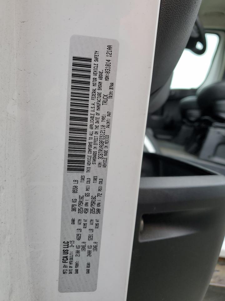 3C6TRVAG8FE512110 2015 Ram Promaster 1500 1500 Standard