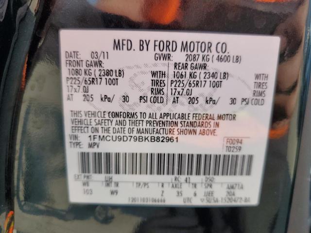 2011 Ford Escape Xlt VIN: 1FMCU9D79BKB82961 Lot: 55015434