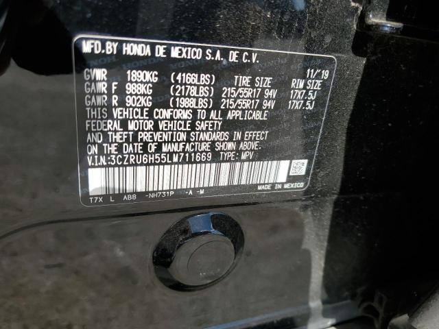 2020 Honda Hr-V Ex VIN: 3CZRU6H55LM711669 Lot: 55495984