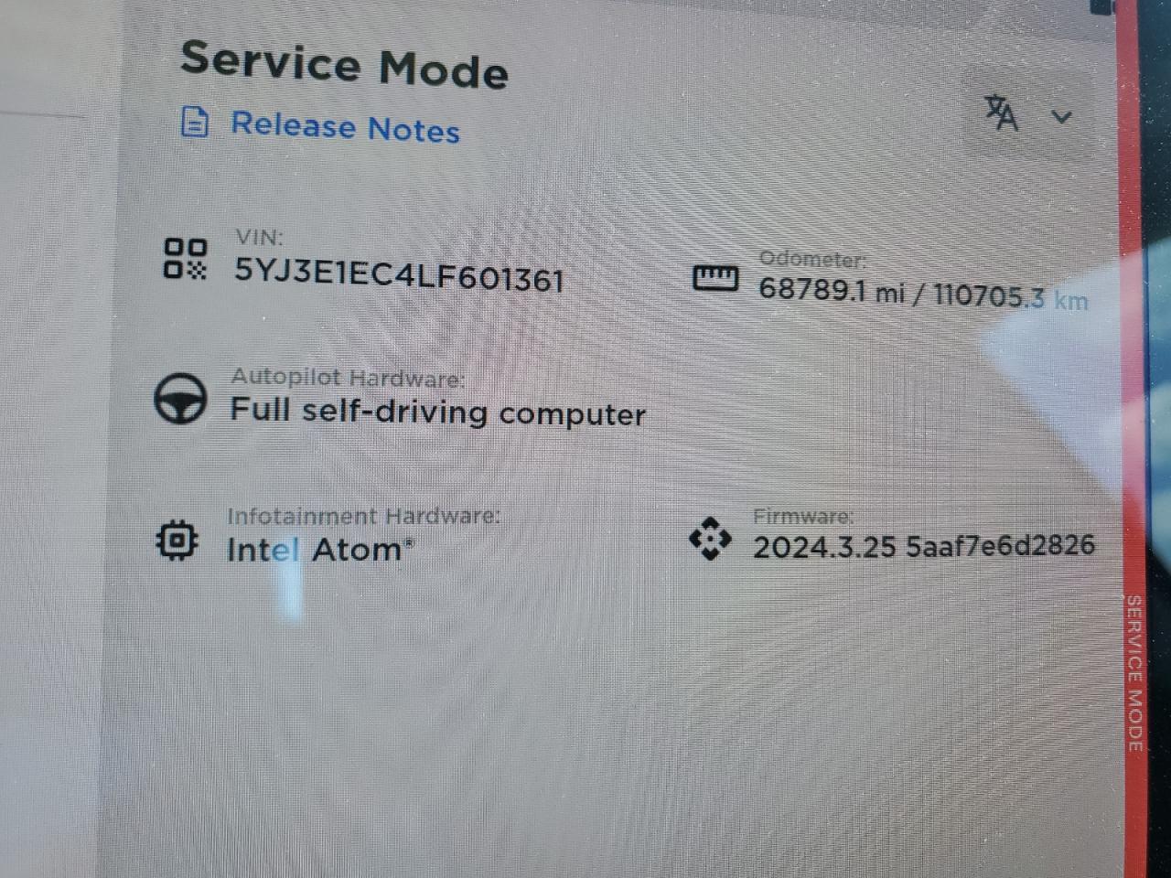 5YJ3E1EC4LF601361 2020 Tesla Model 3