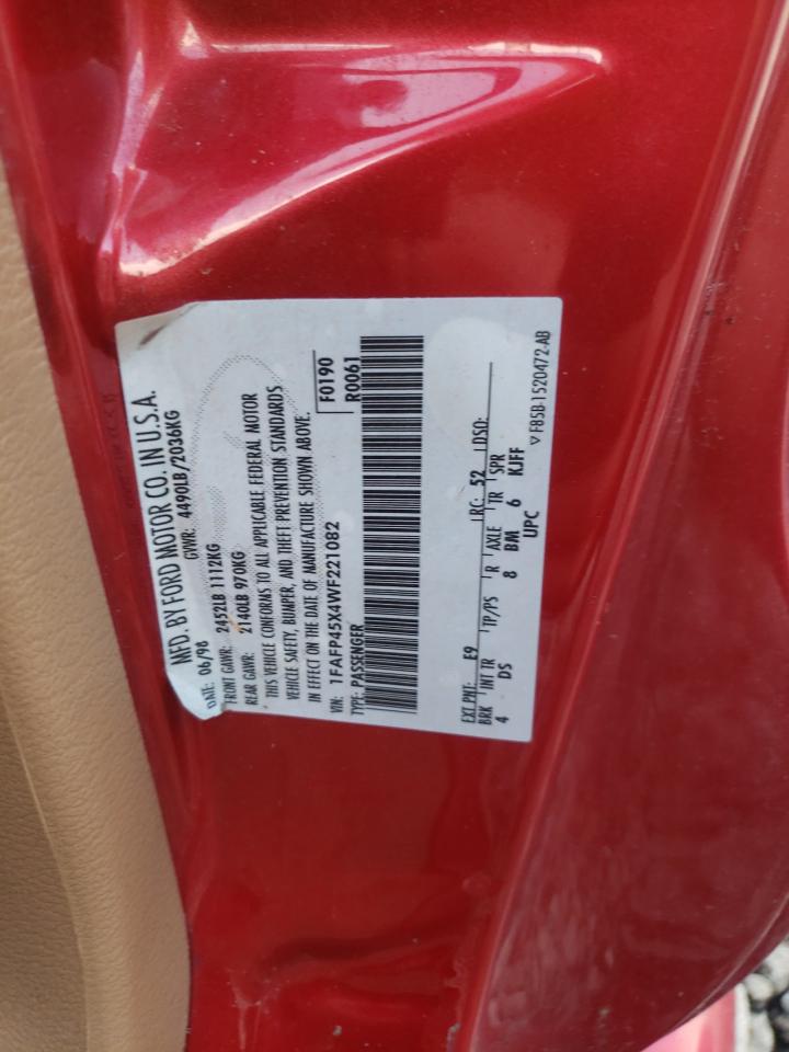 1FAFP45X4WF221082 1998 Ford Mustang Gt