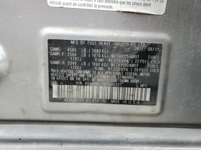 2011 Subaru Outback 2.5I Limited VIN: 4S4BRBKC6B3445227 Lot: 55739134