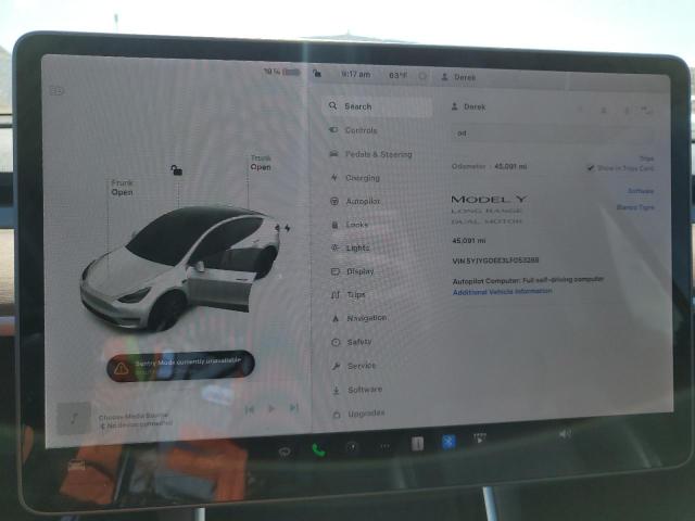 2020 Tesla Model Y VIN: 5YJYGDEE3LF053288 Lot: 55728444