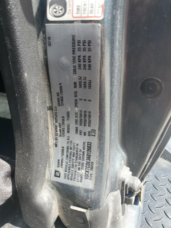 1GCKTCDE3A8126833 2010 Chevrolet Colorado Lt