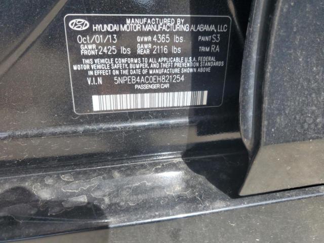 2014 Hyundai Sonata Gls VIN: 5NPEB4AC0EH821254 Lot: 55156424