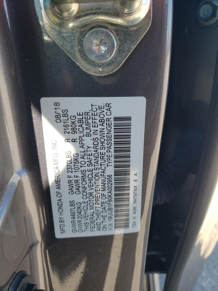 19UUB1F60KA002956 2019 Acura Tlx Technology