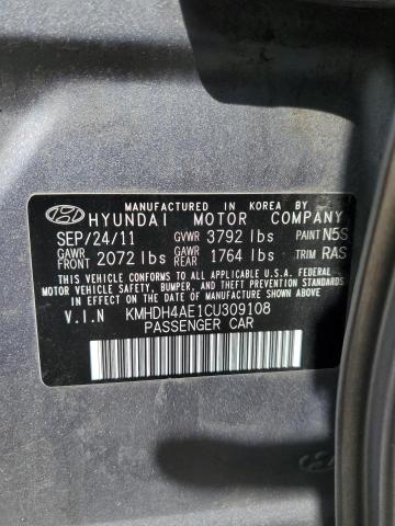 2012 Hyundai Elantra Gls VIN: KMHDH4AE1CU309108 Lot: 56184754