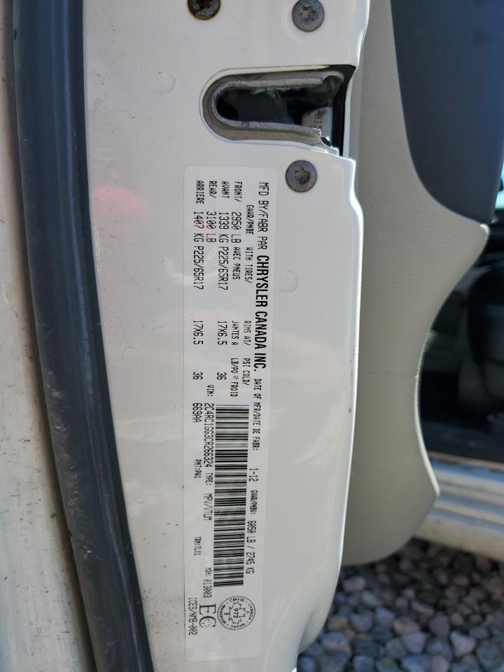 2C4RC1GG3CR266324 2012 Chrysler Town & Country Limited