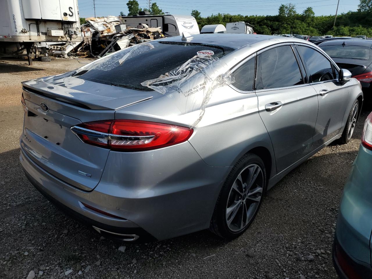 Lot #2514488237 2020 FORD FUSION TIT