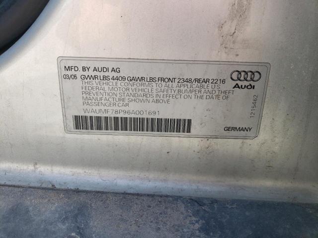 2006 Audi A3 2.0 Sport VIN: WAUMF78P96A001691 Lot: 54422274