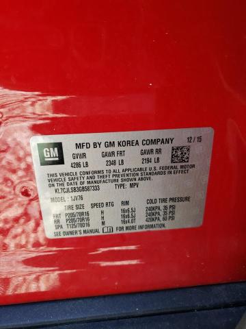 KL7CJLS83GB587333 2016 Chevrolet Trax