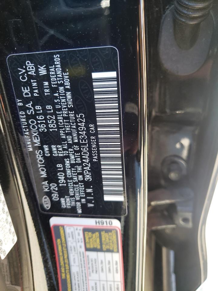 3KPA24AD6LE349425 2020 Kia Rio Lx