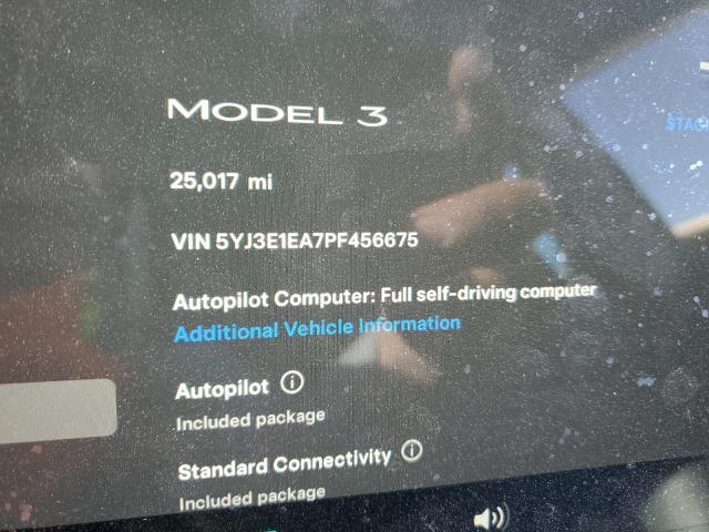 VIN 5YJ3E1EA7PF456675 2023 TESLA MODEL 3 no.9