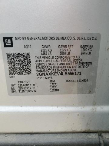 2020 CHEVROLET EQUINOX LT - 3GNAXKEV4LS556171