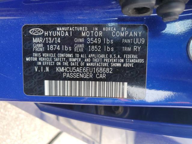 2014 Hyundai Accent Gls VIN: KMHCU5AE6EU168682 Lot: 55153984