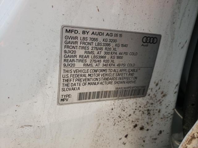 2015 AUDI Q7 TDI PRE - WA1LMAFE4FD027093